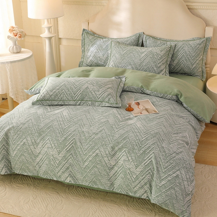 91家纺网 家纺一手货源 找家纺 幸嘉轩 2025新款全棉纯棉喷气加厚磨毛四件套-系列五 时尚之都