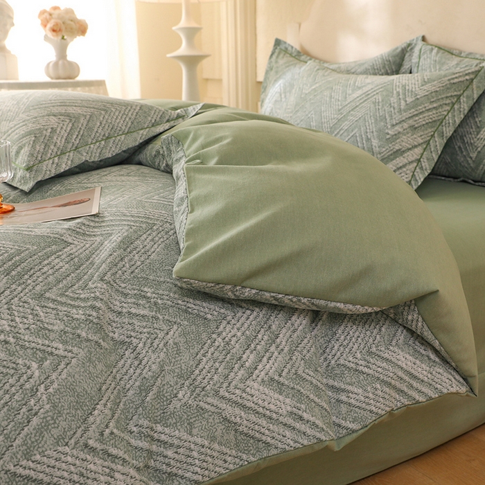 91家纺网 家纺一手货源 找家纺 幸嘉轩 2025新款全棉纯棉喷气加厚磨毛四件套-系列五 时尚之都