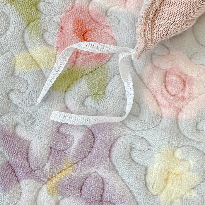 91家纺网 家纺一手货源 找家纺 归属 2025新款牛奶绒床盖四件套 花漾浅玫瑰