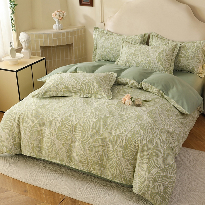 91家纺网 家纺一手货源 找家纺 幸嘉轩 2025新款全棉纯棉喷气加厚磨毛四件套-系列五 湘澜