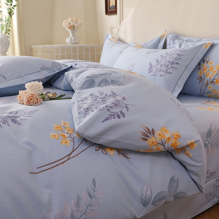 91家纺网 家纺一手货源 找家纺 幸嘉轩 2025新款全棉纯棉喷气加厚磨毛四件套-系列五 宣朵