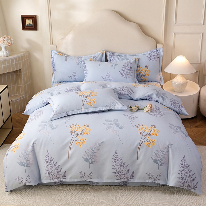 91家纺网 家纺一手货源 找家纺 幸嘉轩 2025新款全棉纯棉喷气加厚磨毛四件套-系列五 宣朵