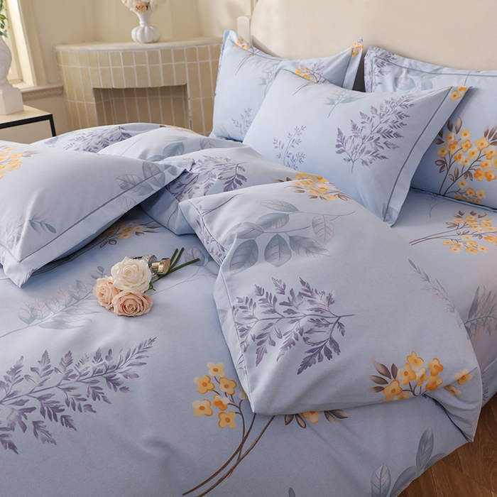 91家纺网 家纺一手货源 找家纺 幸嘉轩 2025新款全棉纯棉喷气加厚磨毛四件套-系列五 宣朵