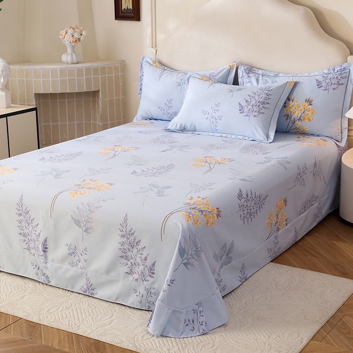 91家纺网 家纺一手货源 找家纺 幸嘉轩 2025新款全棉纯棉喷气加厚磨毛四件套-系列五 宣朵