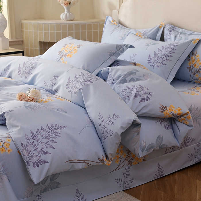 91家纺网 家纺一手货源 找家纺 幸嘉轩 2025新款全棉纯棉喷气加厚磨毛四件套-系列五 宣朵