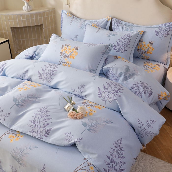 91家纺网 家纺一手货源 找家纺 幸嘉轩 2025新款全棉纯棉喷气加厚磨毛四件套-系列五 宣朵