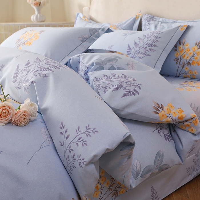 幸嘉轩 2025新款全棉纯棉喷气加厚磨毛四件套-系列五 宣朵