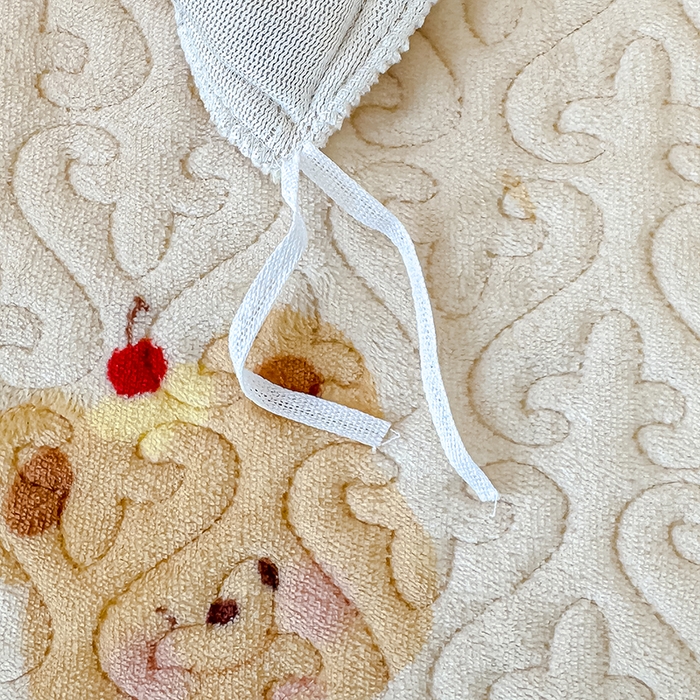 91家纺网 家纺一手货源 找家纺 归属 2025新款牛奶绒床盖四件套 奶油儿小熊