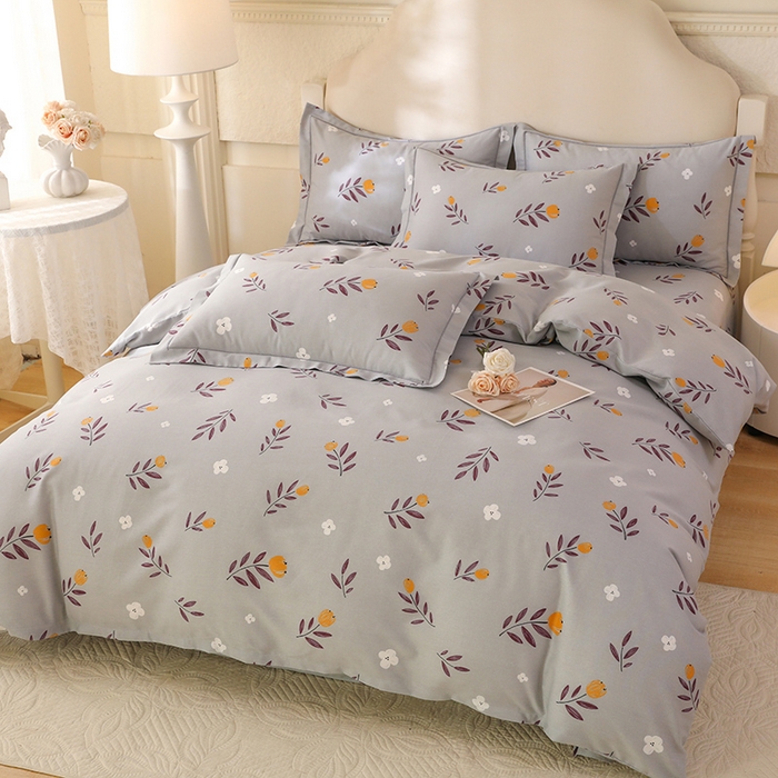 91家纺网 家纺一手货源 找家纺 幸嘉轩 2025新款全棉纯棉喷气加厚磨毛四件套-系列五 雅梦