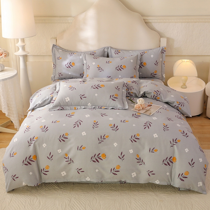 91家纺网 家纺一手货源 找家纺 幸嘉轩 2025新款全棉纯棉喷气加厚磨毛四件套-系列五 雅梦