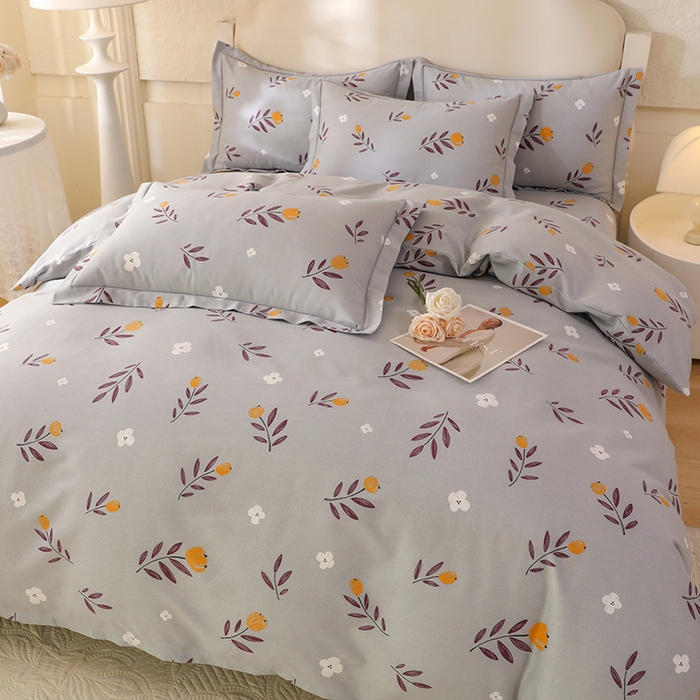 91家纺网 家纺一手货源 找家纺 幸嘉轩 2025新款全棉纯棉喷气加厚磨毛四件套-系列五 雅梦