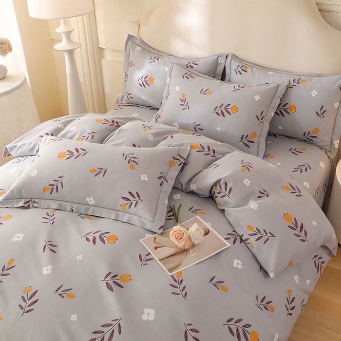 91家纺网 家纺一手货源 找家纺 幸嘉轩 2025新款全棉纯棉喷气加厚磨毛四件套-系列五 雅梦