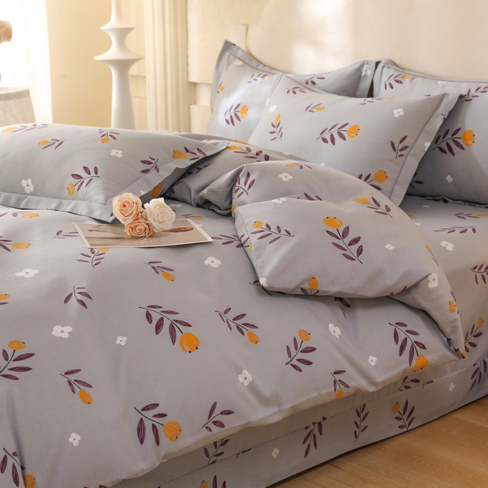 91家纺网 家纺一手货源 找家纺 幸嘉轩 2025新款全棉纯棉喷气加厚磨毛四件套-系列五 雅梦