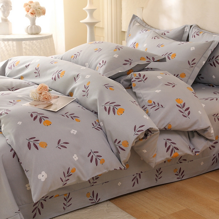 91家纺网 家纺一手货源 找家纺 幸嘉轩 2025新款全棉纯棉喷气加厚磨毛四件套-系列五 雅梦