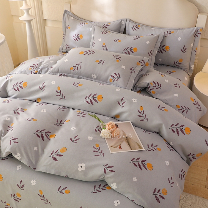 91家纺网 家纺一手货源 找家纺 幸嘉轩 2025新款全棉纯棉喷气加厚磨毛四件套-系列五 雅梦