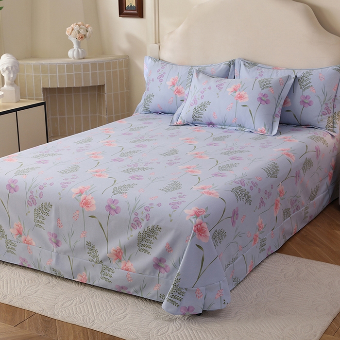 91家纺网 家纺一手货源 找家纺 幸嘉轩 2025新款全棉纯棉喷气加厚磨毛四件套-系列五 悠悠爱情