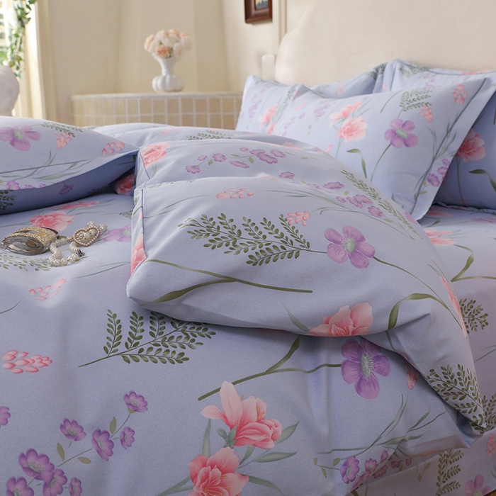 91家纺网 家纺一手货源 找家纺 幸嘉轩 2025新款全棉纯棉喷气加厚磨毛四件套-系列五 悠悠爱情