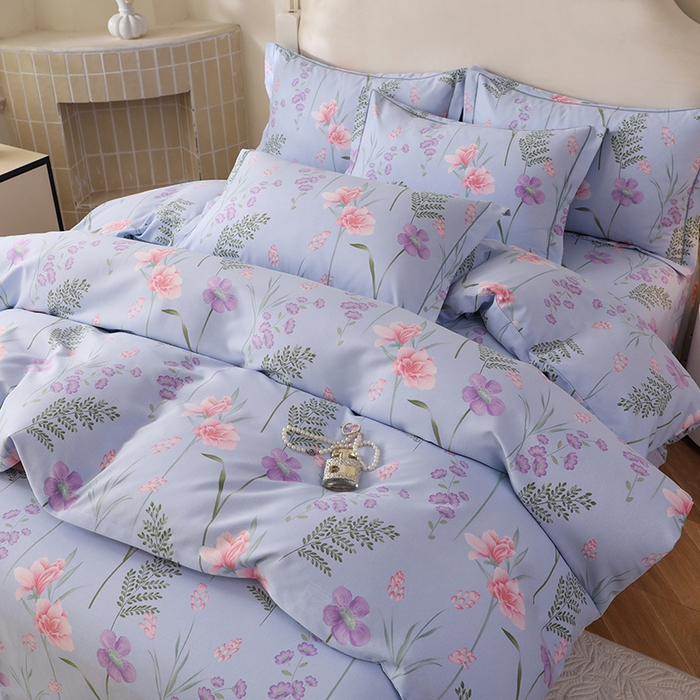 91家纺网 家纺一手货源 找家纺 幸嘉轩 2025新款全棉纯棉喷气加厚磨毛四件套-系列五 悠悠爱情