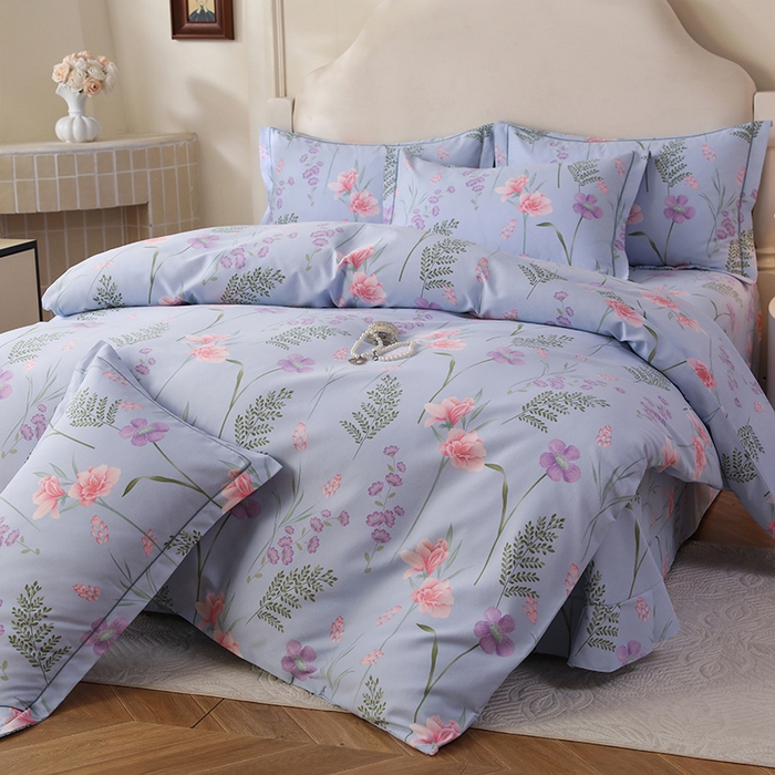 91家纺网 家纺一手货源 找家纺 幸嘉轩 2025新款全棉纯棉喷气加厚磨毛四件套-系列五 悠悠爱情