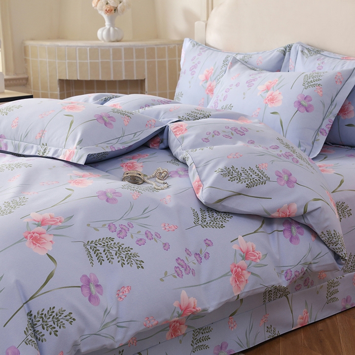 91家纺网 家纺一手货源 找家纺 幸嘉轩 2025新款全棉纯棉喷气加厚磨毛四件套-系列五 悠悠爱情