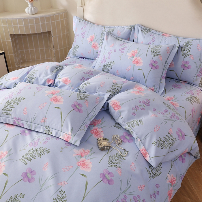 91家纺网 家纺一手货源 找家纺 幸嘉轩 2025新款全棉纯棉喷气加厚磨毛四件套-系列五 悠悠爱情