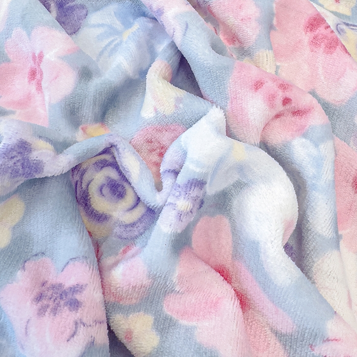 91家纺网 家纺一手货源 找家纺 归属 2025新款牛奶绒床盖四件套 水墨紫花园