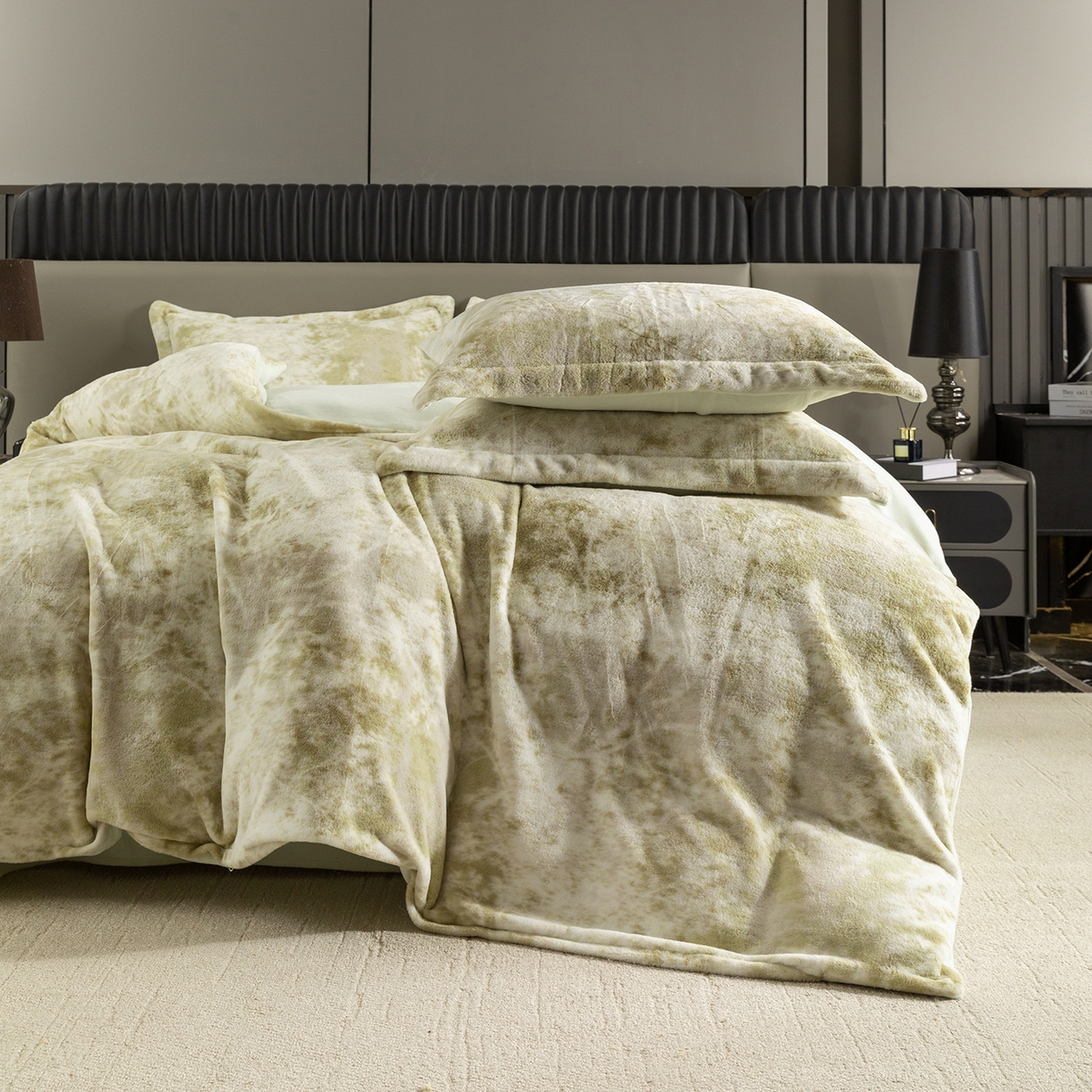 91家纺网 家纺一手货源 找家纺 锦罗绣 2025新款全消光兔绒300克牛奶绒单被套 绿野仙踪