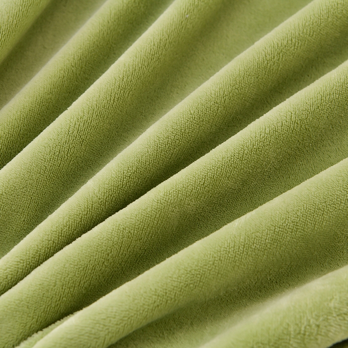 91家纺网 家纺一手货源 找家纺 畅畅家纺 2025新款A类亲肤舒适高克重牛奶绒绣花刺绣系列冬季四件套-花海 花海-草绿