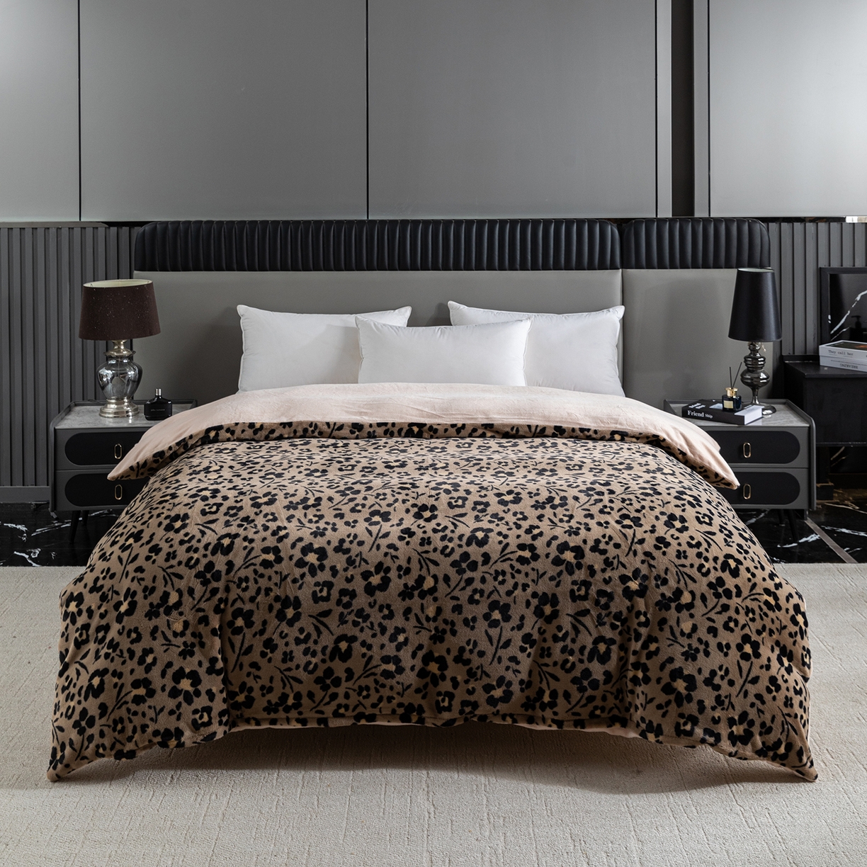 锦罗绣 2025新款全消光兔绒300克牛奶绒单被套 享乐一生