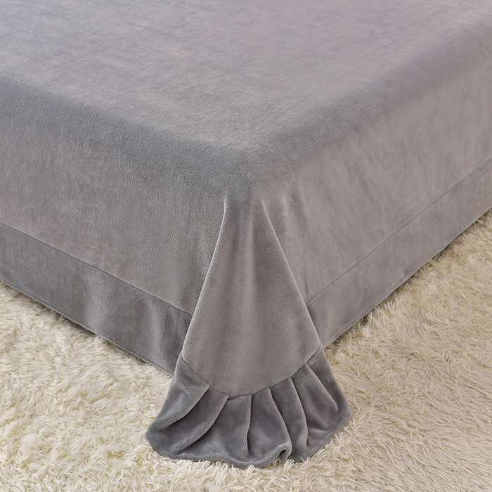 91家纺网 家纺一手货源 找家纺 畅畅家纺 2025新款A类亲肤舒适高克重牛奶绒绣花刺绣系列冬季四件套-花海 花海-绿+灰