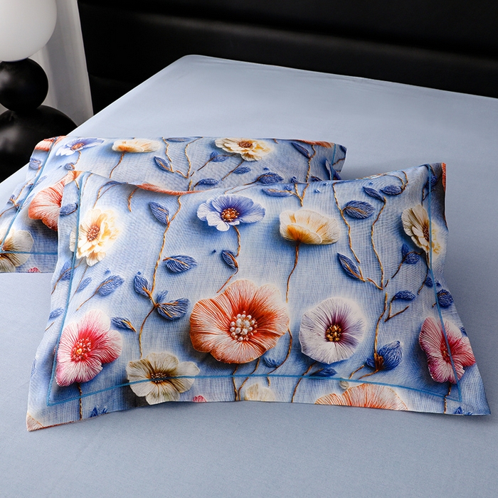 91家纺网 家纺一手货源 找家纺 （总）幸嘉轩 2025新款亲肤舒适5D数码印花四件套