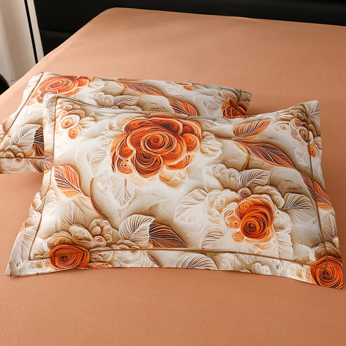 91家纺网 家纺一手货源 找家纺 幸嘉轩 2025新款亲肤舒适5D数码印花四件套 婉约之美