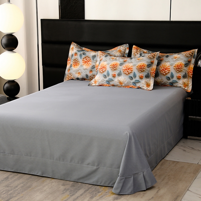 91家纺网 家纺一手货源 找家纺 幸嘉轩 2025新款亲肤舒适5D数码印花四件套 雅悦