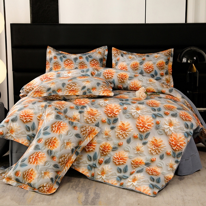 幸嘉轩 2025新款亲肤舒适5D数码印花四件套 雅悦