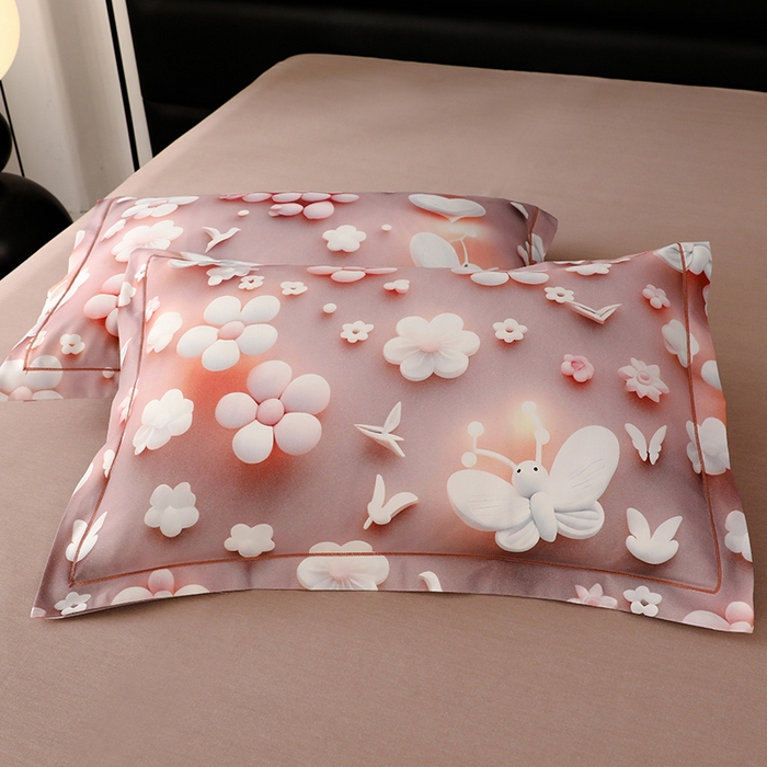 91家纺网 家纺一手货源 找家纺 幸嘉轩 2025新款亲肤舒适5D数码印花四件套 春日恋歌