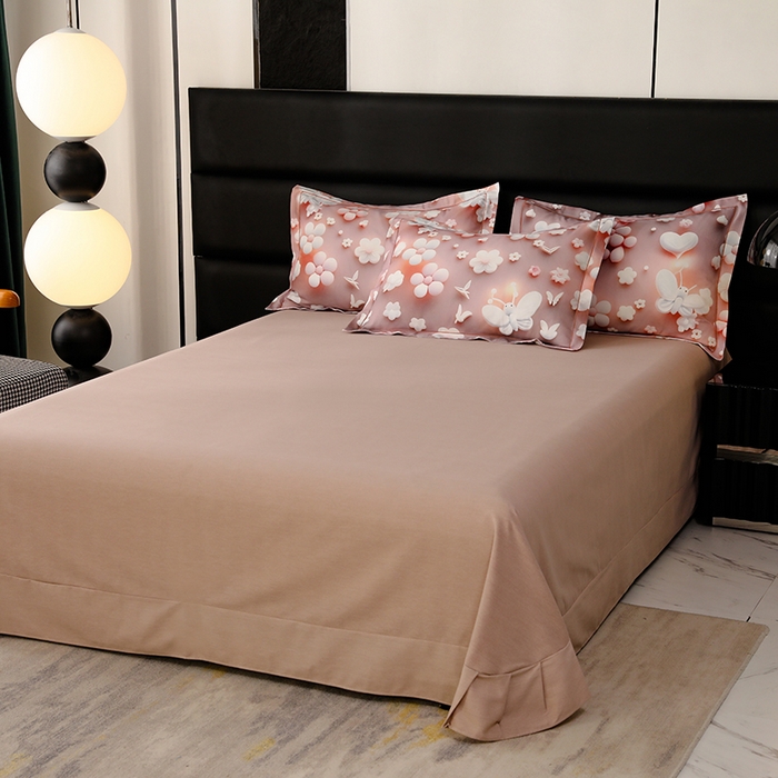 91家纺网 家纺一手货源 找家纺 幸嘉轩 2025新款亲肤舒适5D数码印花四件套 春日恋歌