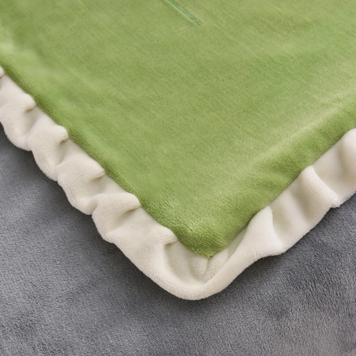 91家纺网 家纺一手货源 找家纺 畅畅家纺 2025新款A类亲肤舒适高克重牛奶绒绣花系列冬季四件套-繁花似锦 繁花似锦-草绿+灰