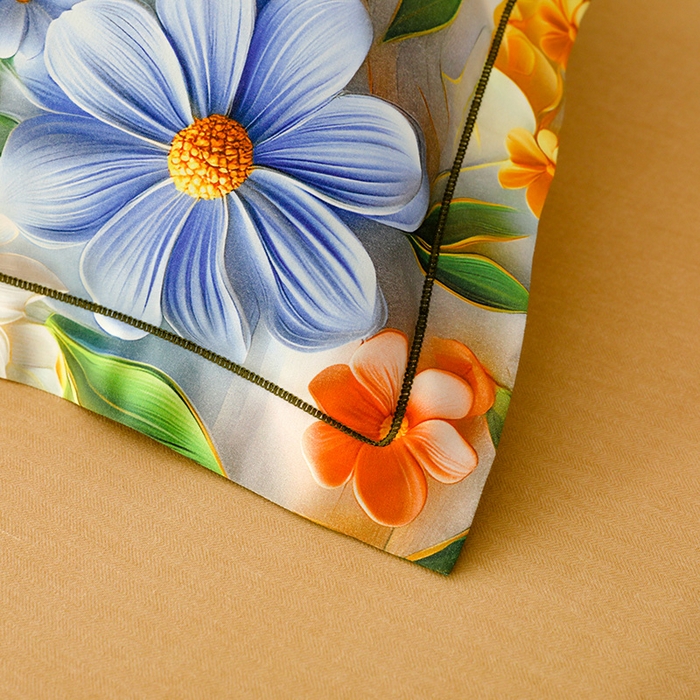 91家纺网 家纺一手货源 找家纺 幸嘉轩 2025新款亲肤舒适5D数码印花四件套 香草美人