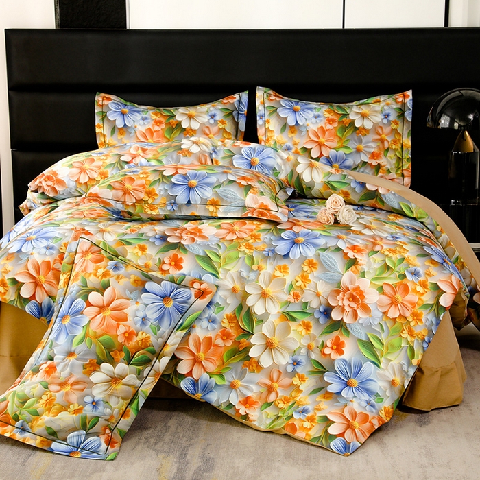 幸嘉轩 2025新款亲肤舒适5D数码印花四件套 香草美人