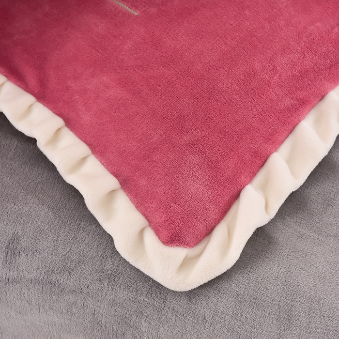 91家纺网 家纺一手货源 找家纺 畅畅家纺 2025新款A类亲肤舒适高克重牛奶绒绣花系列冬季四件套-繁花似锦 繁花似锦-豆沙+灰