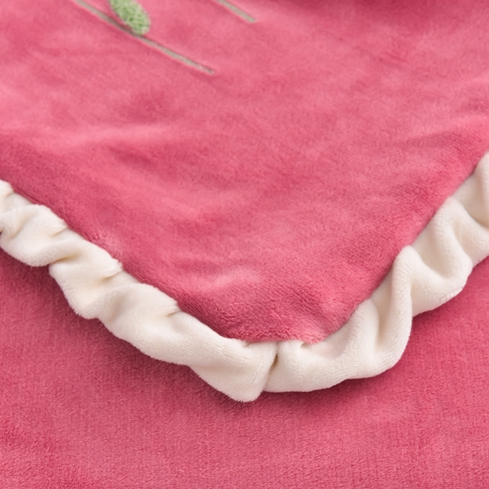 91家纺网 家纺一手货源 找家纺 畅畅家纺 2025新款A类亲肤舒适高克重牛奶绒绣花系列冬季四件套-繁花似锦 繁花似锦-红豆沙