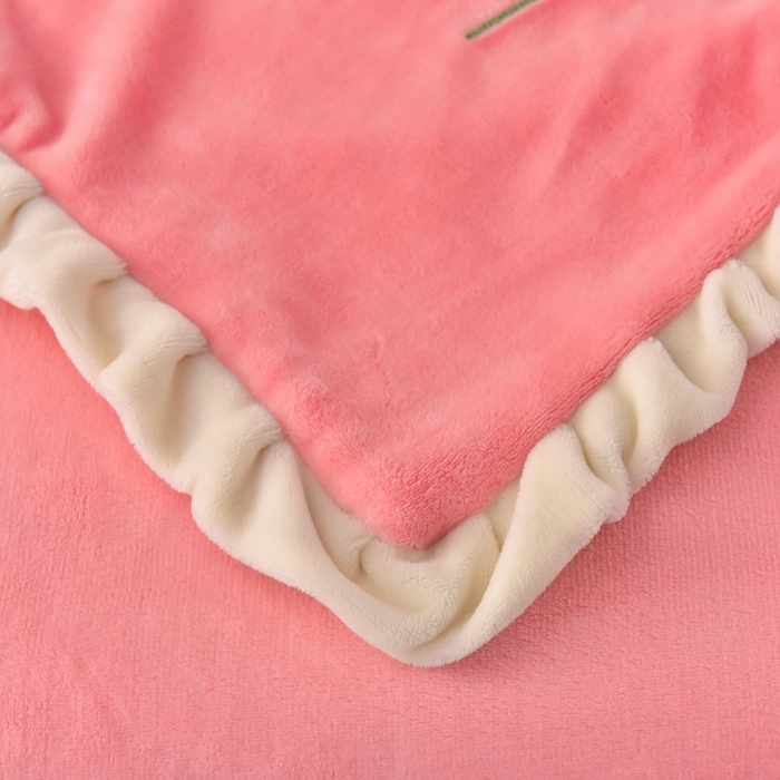 91家纺网 家纺一手货源 找家纺 畅畅家纺 2025新款A类亲肤舒适高克重牛奶绒绣花系列冬季四件套-繁花似锦 繁花似锦-樱桃粉