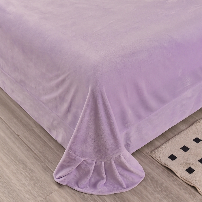 91家纺网 家纺一手货源 找家纺 畅畅家纺 2025新款A类亲肤舒适高克重牛奶绒绣花系列冬季四件套-繁花似锦 繁花似锦-紫