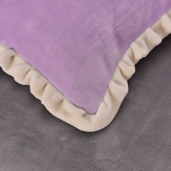 91家纺网 家纺一手货源 找家纺 畅畅家纺 2025新款A类亲肤舒适高克重牛奶绒绣花系列冬季四件套-繁花似锦 繁花似锦-紫+灰