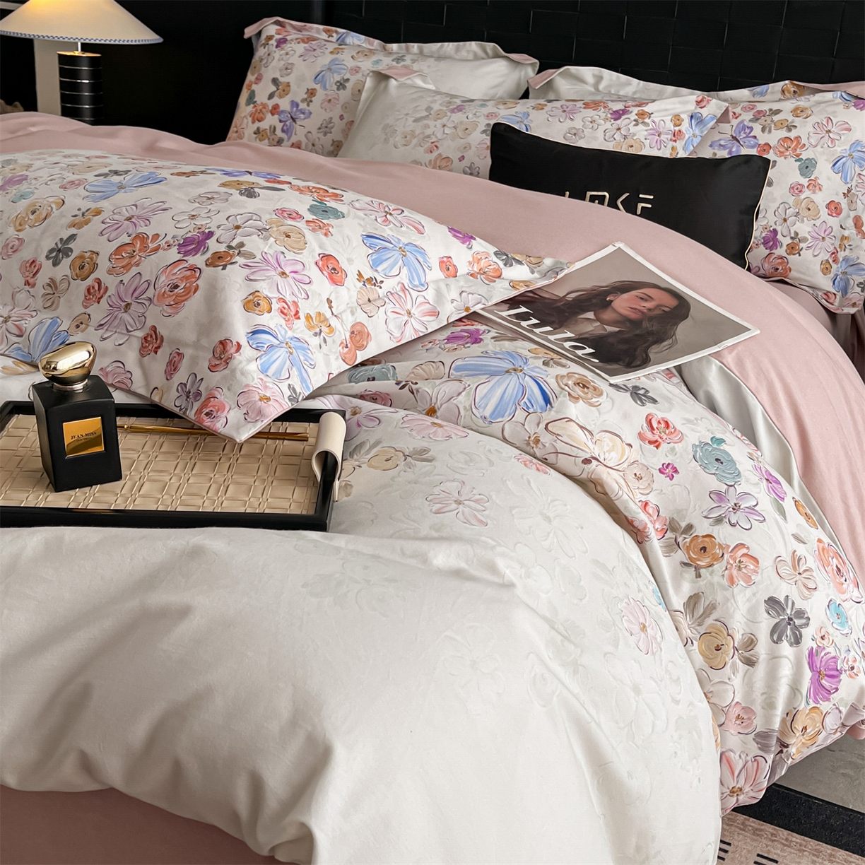 91家纺网 家纺一手货源 找家纺 （总）蓝米卡夫 2025秋冬-全棉生态磨毛数码印花（礼盒包装）提供买家秀