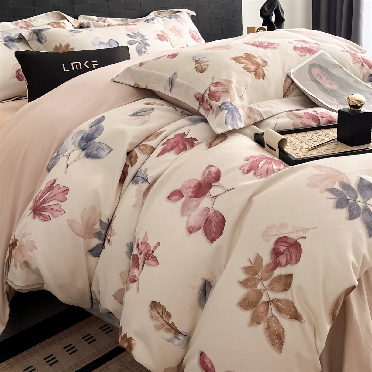 91家纺网 家纺一手货源 找家纺 蓝米卡夫 2025秋冬-全棉生态磨毛数码印花（礼盒包装）提供买家秀 那拉提