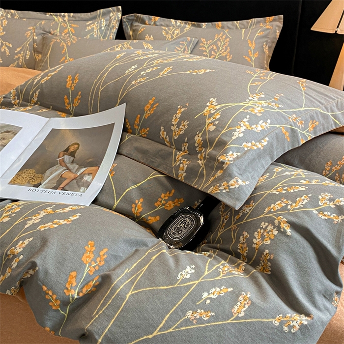 91家纺网 家纺一手货源 找家纺 蓝米卡夫 2025秋冬-全棉生态磨毛数码印花（礼盒包装）提供买家秀 爱的旋律