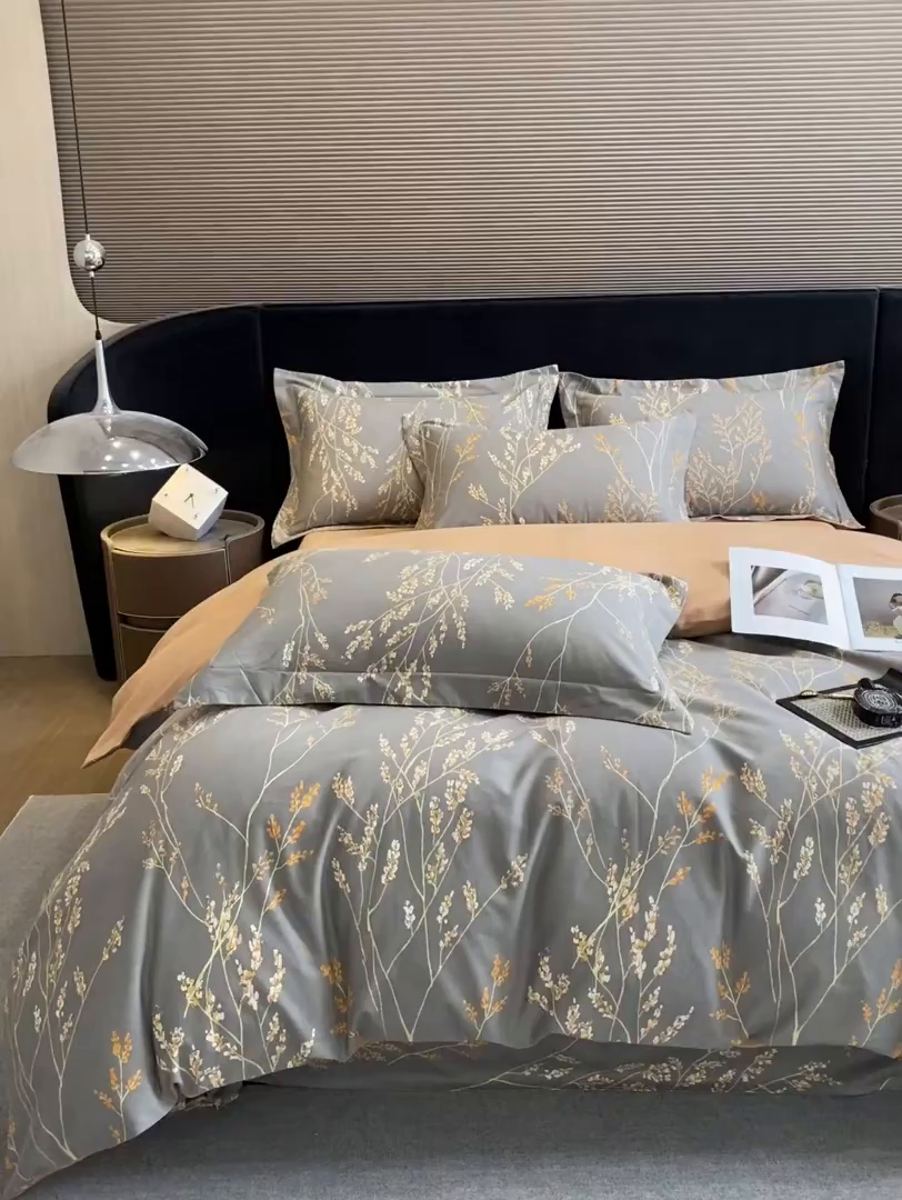 91家纺网 家纺一手货源 找家纺 蓝米卡夫 2025秋冬-全棉生态磨毛数码印花（礼盒包装）提供买家秀 爱的旋律