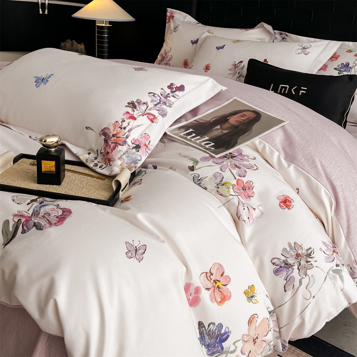 91家纺网 家纺一手货源 找家纺 蓝米卡夫 2025秋冬-全棉生态磨毛数码印花（礼盒包装）提供买家秀 奥娜