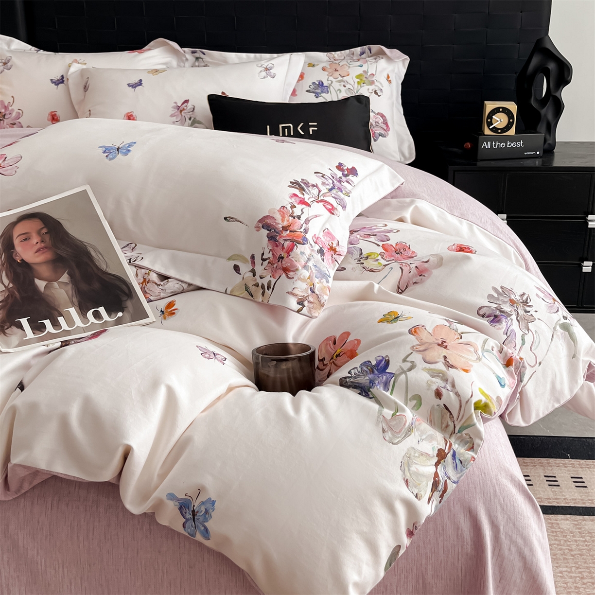 91家纺网 家纺一手货源 找家纺 蓝米卡夫 2025秋冬-全棉生态磨毛数码印花（礼盒包装）提供买家秀 奥娜